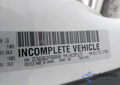 2015 Dodge Grand Caravan Se from USA, damaged, VIN 2C7WDGBG3FR686036